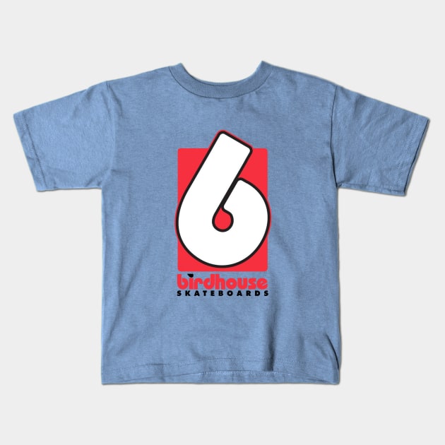 Bird Hause Skate logo Kids T-Shirt by keisya